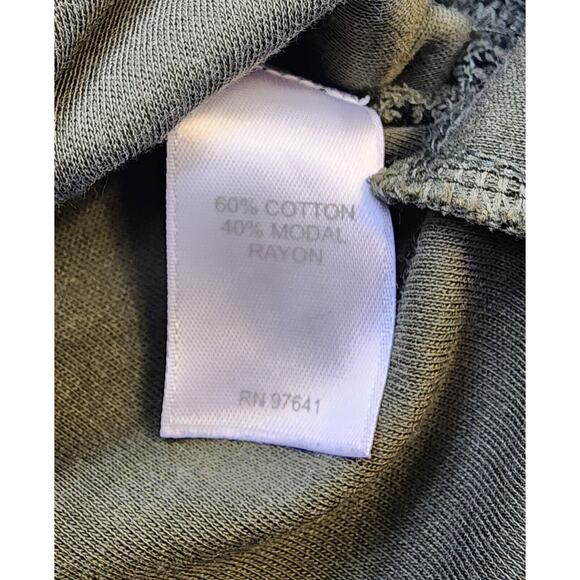 J Jill Top Womens Small Green Knit Tunic Shoulder Buttons 3/4 Sleeve Casual Soft - Picture 11 of 12